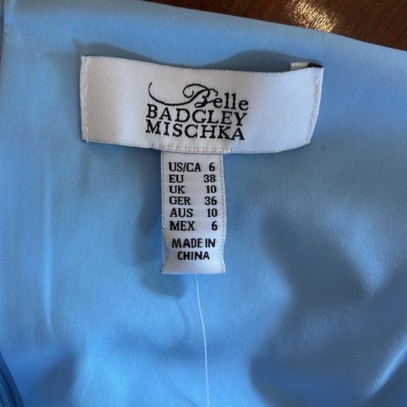 Belle by Badgley Mischka Lexi Halter Dress - Picture 10 of 14